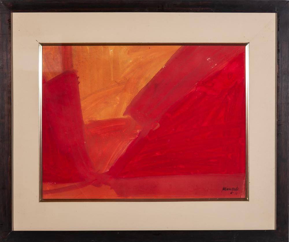 manuel mampaso a coru a 1924 madrid 2001 composition in red · Goya Subastas · 2020-06-03 Manuel Mampaso comparable auction result: manuel mampaso a coru a 1924 madrid 2001 composition in red