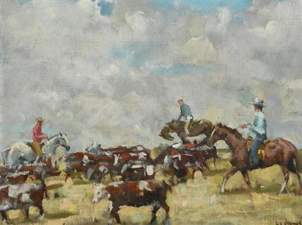 James Le Jeune comparable auction result: james le jeune 1910 1983 rounding up 1966