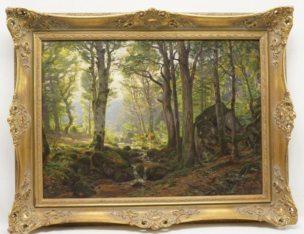 Albert Holz comparable auction result: albert holz am waldbach
