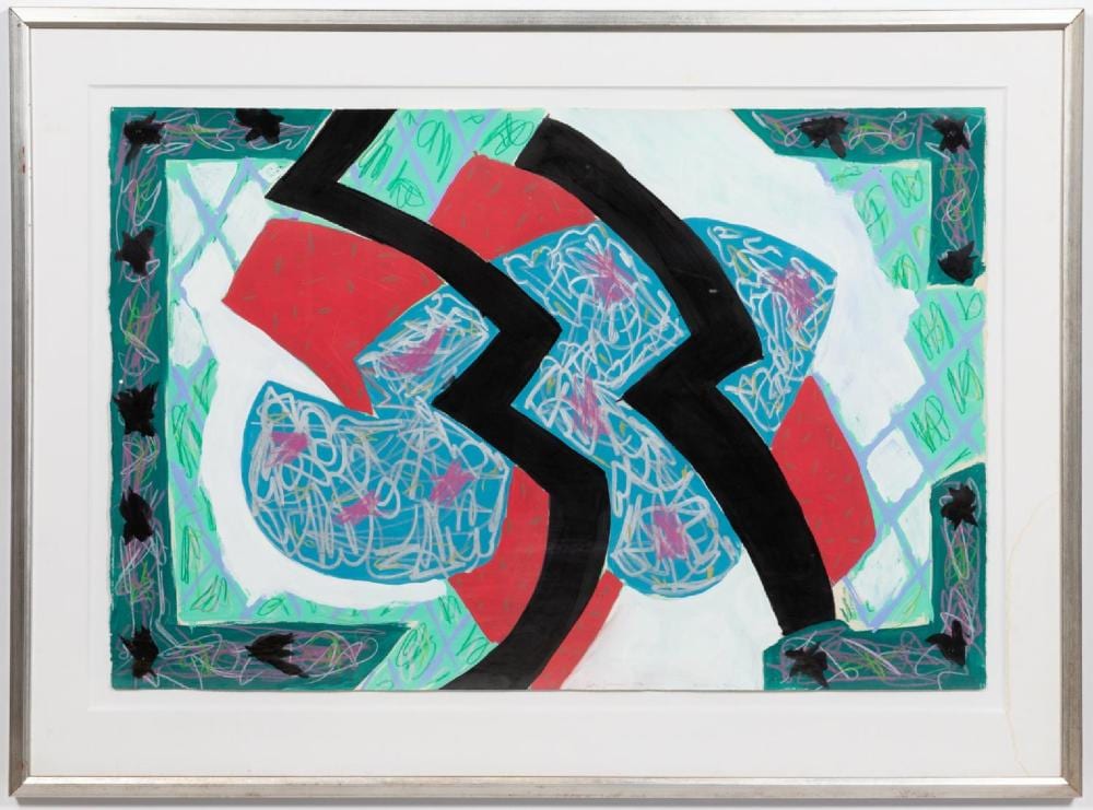 Sidney Guberman comparable auction result: sidney guberman faulkner in fresno i mixed media