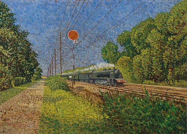André Leveillé comparable auction result: andr l veill 1880 1962 la locomotive