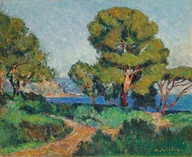 André Wilder comparable auction result: andr wilder 1871 1965 cap ferrat