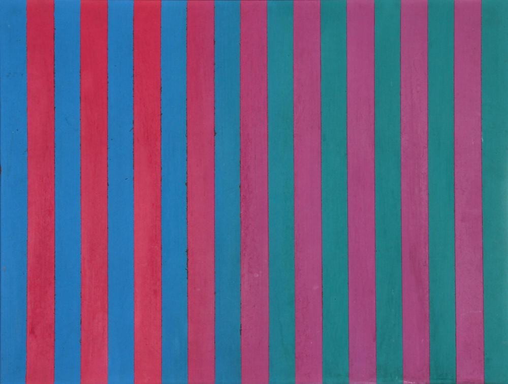 Marco De Marco comparable auction result: marco demarco red and blue no 2 acrylic painting
