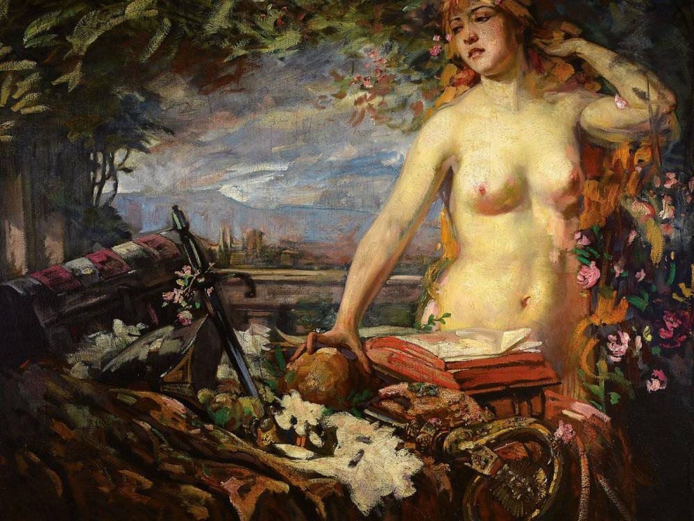 Burkhard Mangold comparable auction result: burkhard mangold 1873 basel 1950 female halfnude with