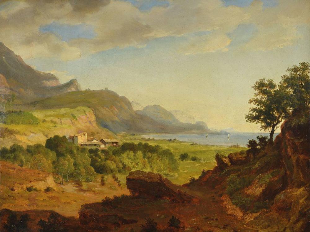 Louis Cabat comparable auction result: louis cabat 1812 1893 paris southern landscape
