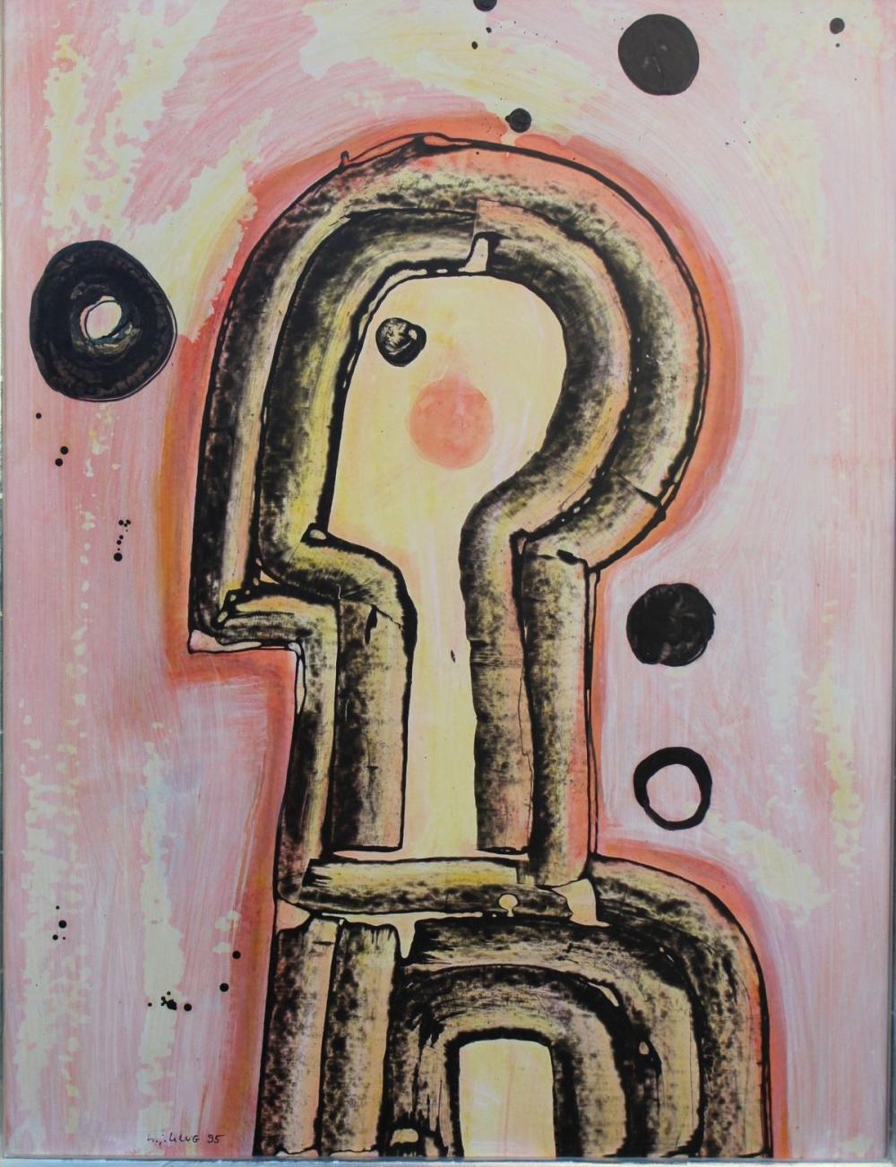 Hanns Joachim Klug comparable auction result: hanns joachim klug 1928 2013 1995 modernes mischtechnik gem lde