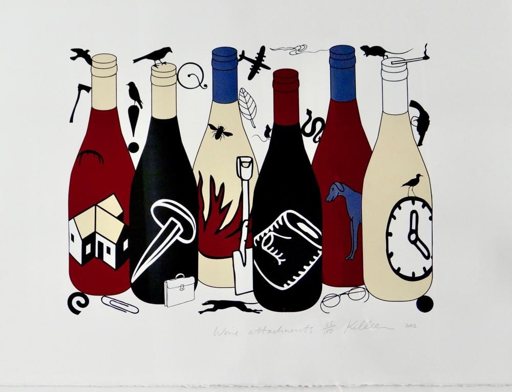 Richard Killeen comparable auction result: richard killeen wine attachments