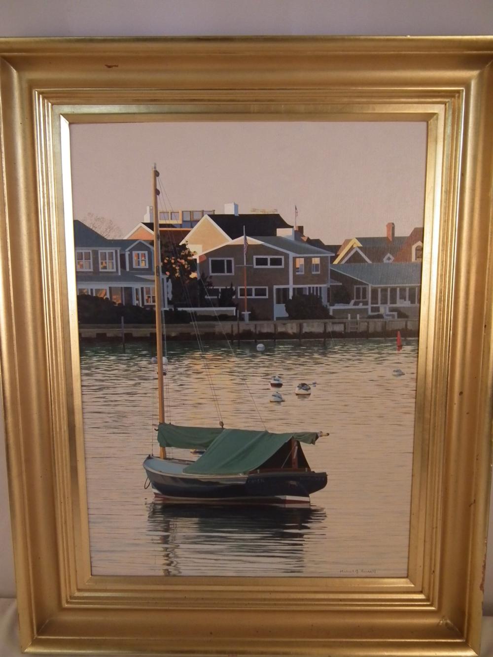MICHAEL HARRELL NANTUCKET PAINTING sold by Americana Auctions, lot 89 — auction record photograph