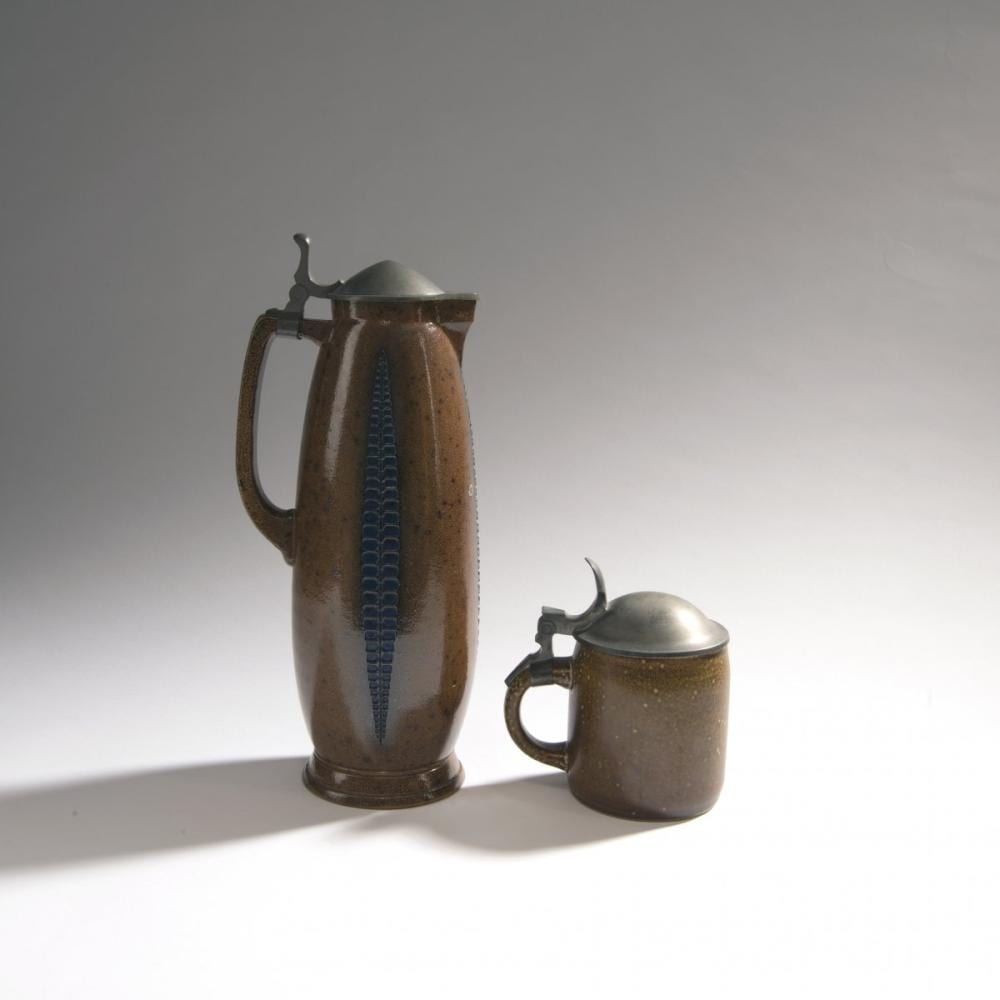 paul wynand jug 1909 and beerstein 1903 09 · Quittenbaum Kunstauktionen GmbH · 2020-05-27 Paul Wynand comparable auction result: paul wynand jug 1909 and beerstein 1903 09