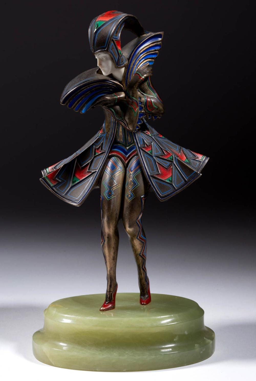 Gerda Iro Gerdago comparable auction result: gerda iro gerdago austrian 1906 2004 art deco cold painted enamel bronze figure of a woman