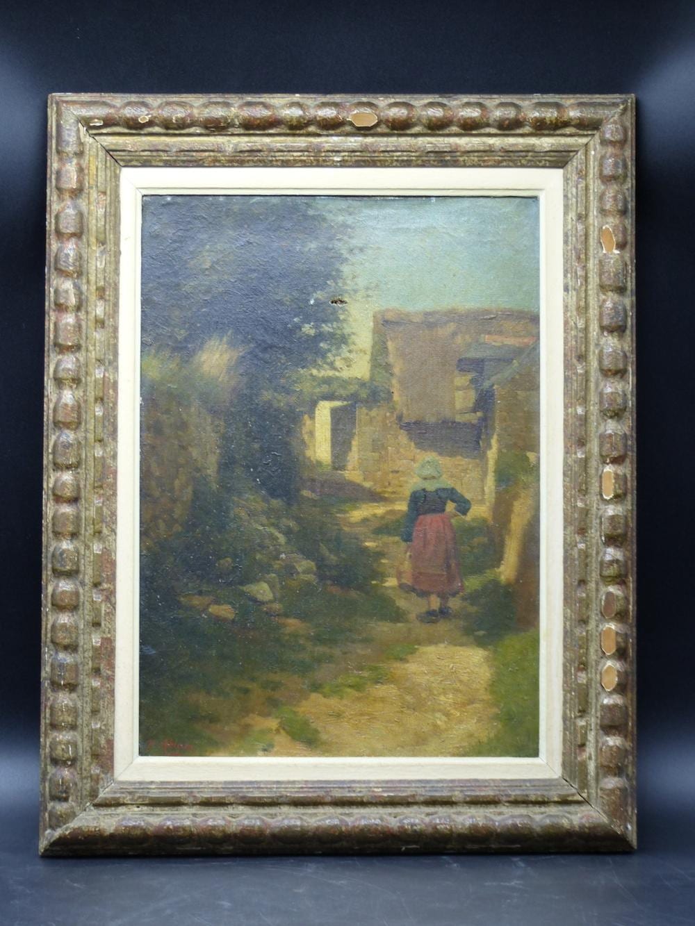 Paul (1854) Abram comparable auction result: paul abram 1854 1984 paysage de campagne avec une femme huile sur toile sign e bas gauch