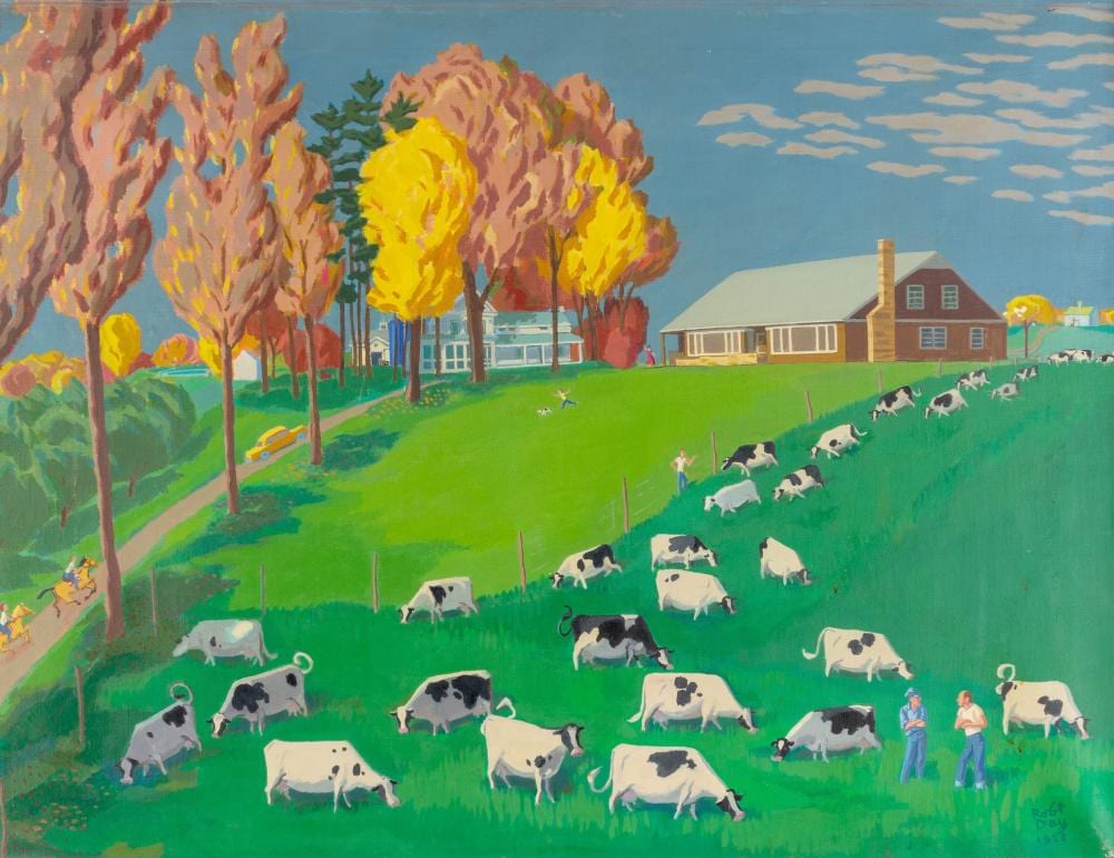Robert James Day comparable auction result: robert day original illustration art