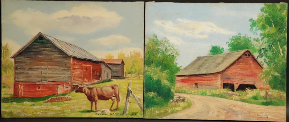 Paul Lantz comparable auction result: paul lantz farm landscapes o c s