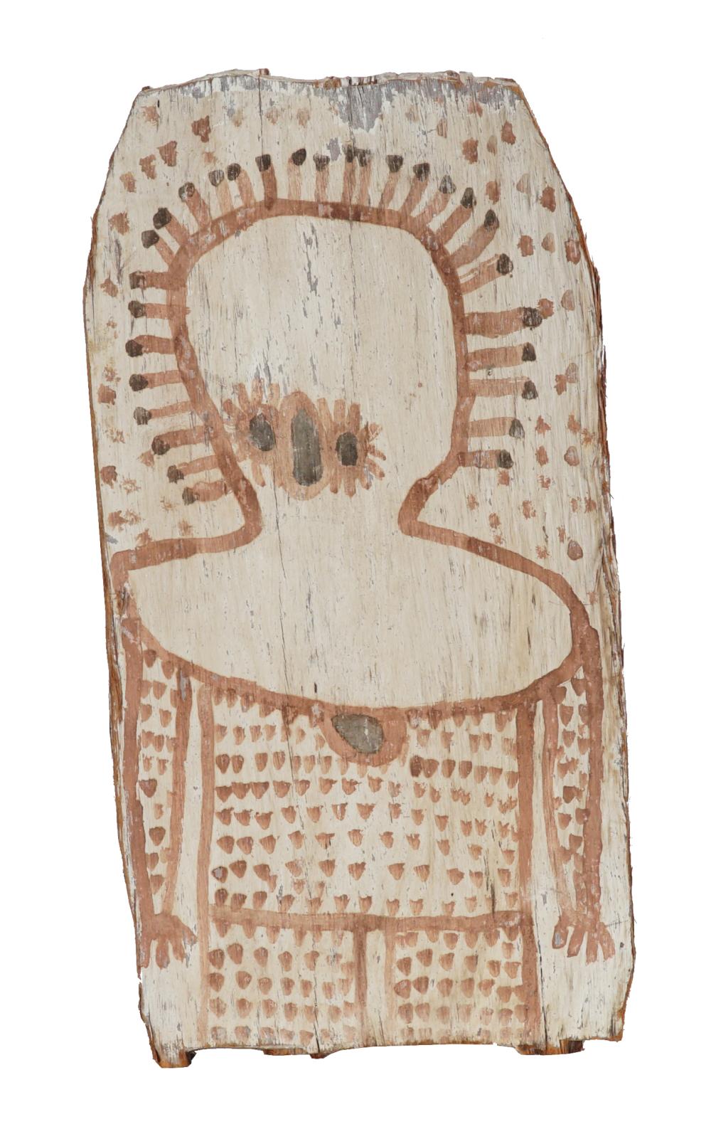 WAIGAN DJANGHARA comparable auction result: waigan djanghara c1929 wandjina 50 5 x 26 5cm irregular