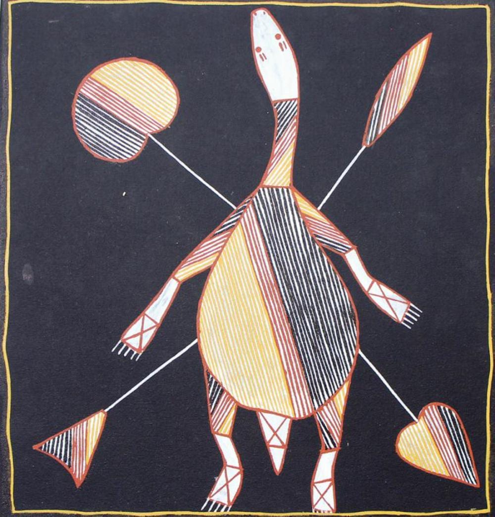 Warrick Kelly comparable auction result: warrick kelly long neck turtle
