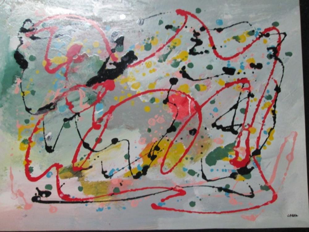 Benito E. Laren comparable auction result: benito e laren argentine born 1962 untitled mixed media on poster board signed lower right stamped and signed on the reverse 21 75 x 29 25 in 55 x 74 cm