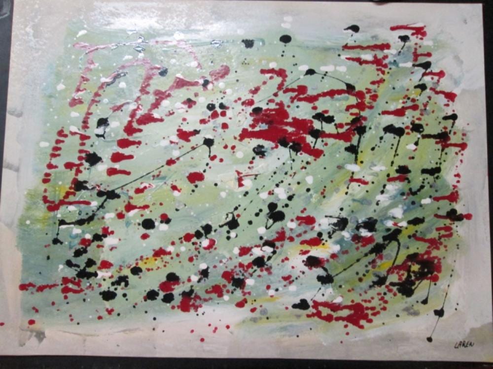 Benito E. Laren comparable auction result: benito e laren argentine born 1962 untitled mixed media on poster board signed lower right stamped and signed on the reverse 21 75 x 29 25 in 55 x 74 cm