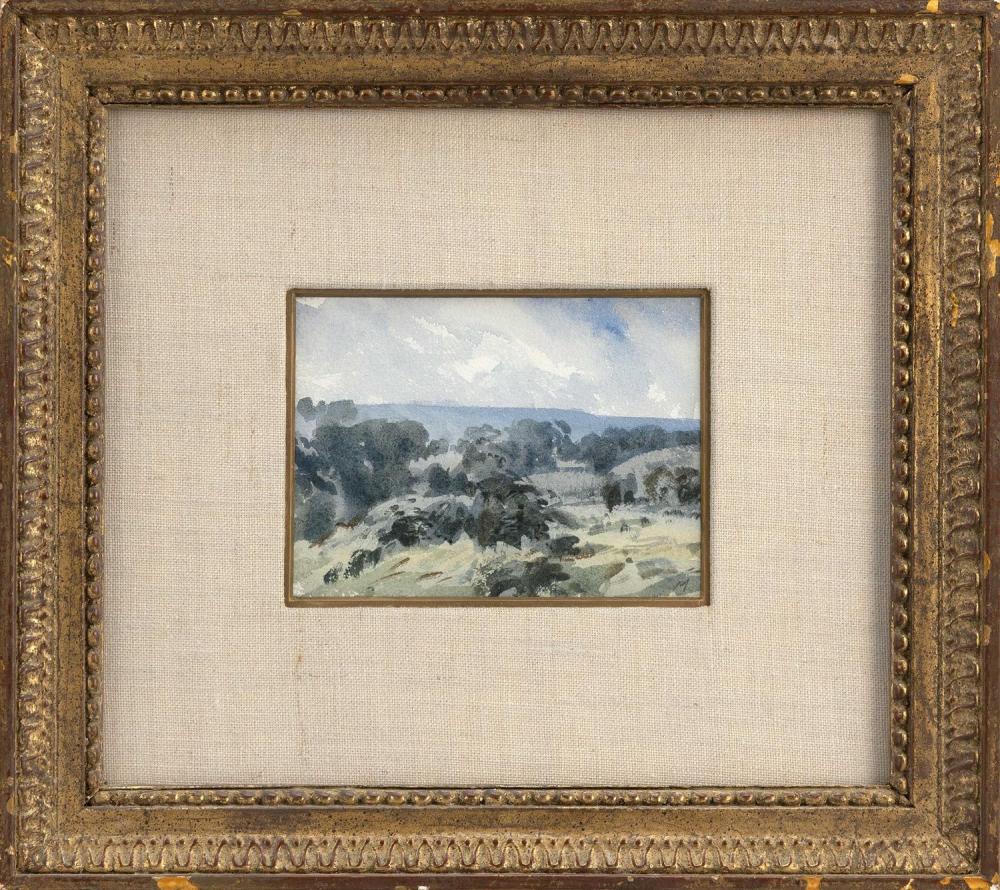 Derek Mynott comparable auction result: derek mynott united kingdom 1925 1994 firle beacon watercolor on paper 4 x 6 framed 11 x 12 5