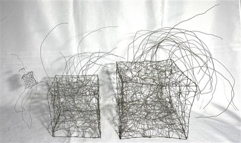 Barbara Licha comparable auction result: barbara licha b 1957 cubes figure 2 wire