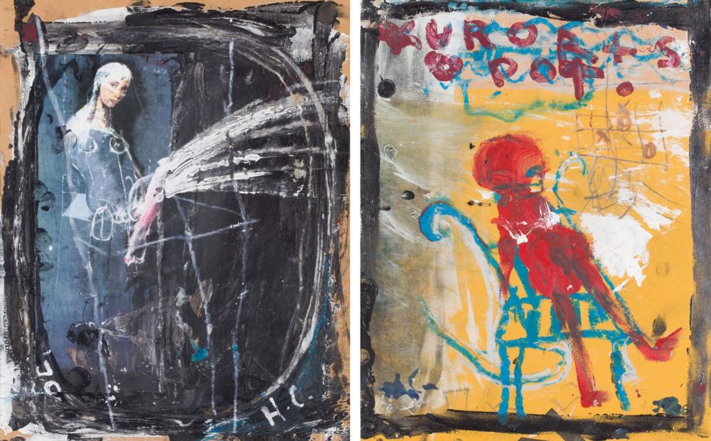 Henryk Czesnik comparable auction result: henryk czesnik b 1951 untitled two sided work
