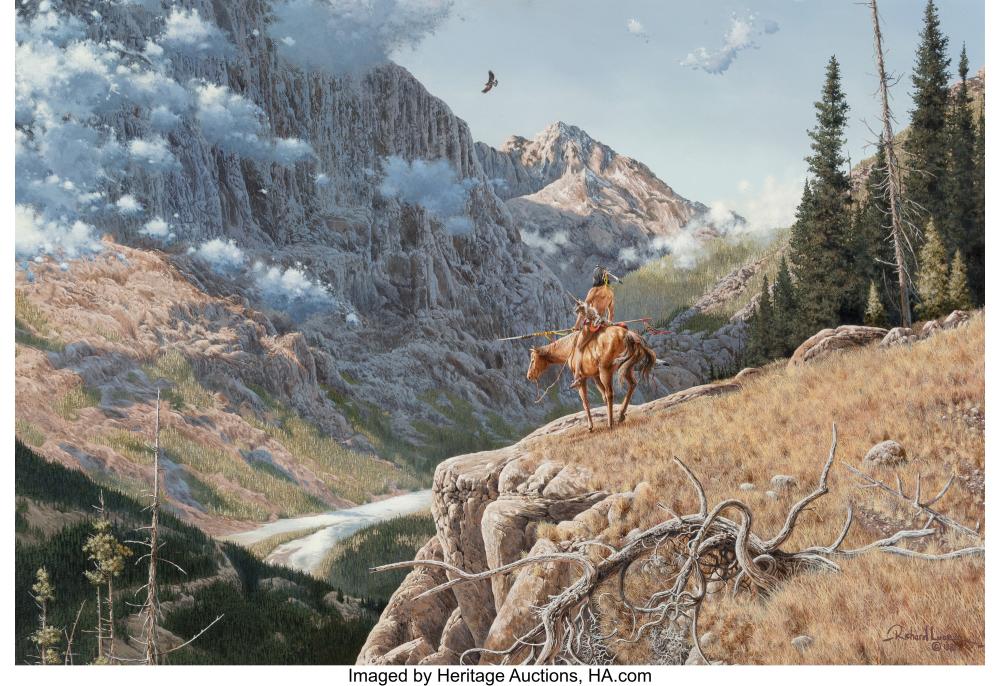 Richard Luce comparable auction result: richard luce american b 1950 a quiet moment 1981 oil on canvas 21 1 4 x 31