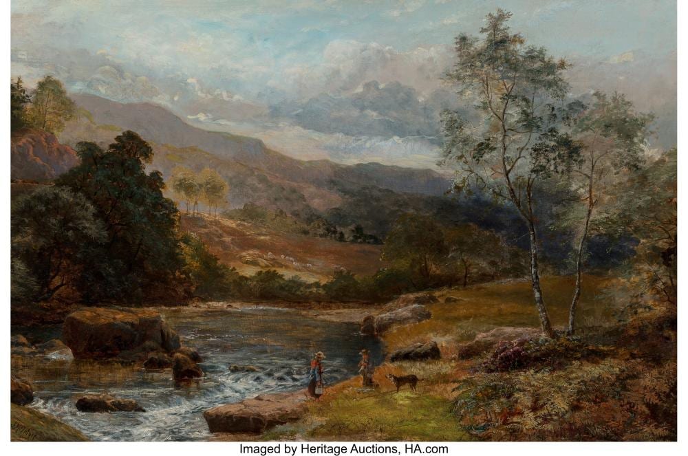 joseph wrightson mcintyre british 1840 1924 the river dee oil on canvas 24 x · Heritage Auctions · 2020-05-14 Joseph Wrightson McIntyre comparable auction result: joseph wrightson mcintyre british 1840 1924 the river dee oil on canvas 24 x