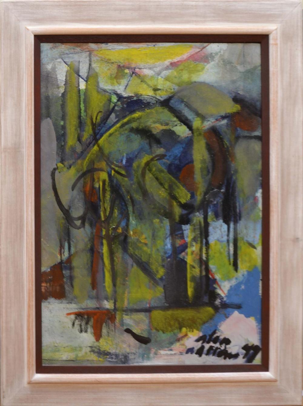 alan warren bellingen valley 1987 oil and mixed media on board 76 x 52cm frame size 96 x 72cm condition wear to edges of board · Leonard Joel · 2020-04-30 Alan Warren comparable auction result: alan warren bellingen valley 1987 oil and mixed media on board 76 x 52cm frame size 96 x 72cm condition wear to edges of board