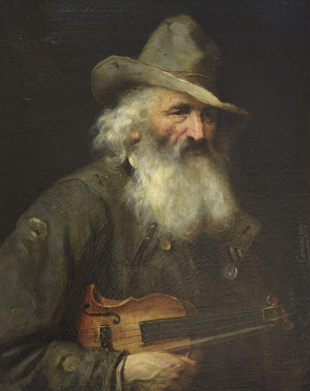 Hans (1829) Canon comparable auction result: hans canon eigentl straschiripka der alte geiger