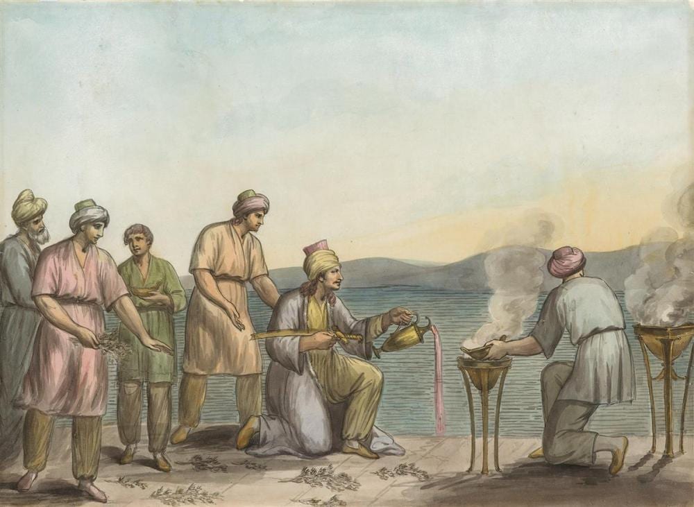 Samuel Woodforde comparable auction result: samuel woodforde castle cary 1763 1817 bologna the persians assuage the hellepont