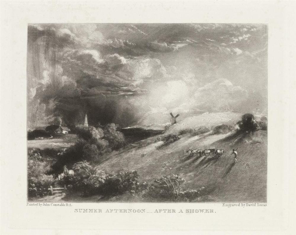 David Lucas comparable auction result: david lucas after constable collection of 18 mezzotints