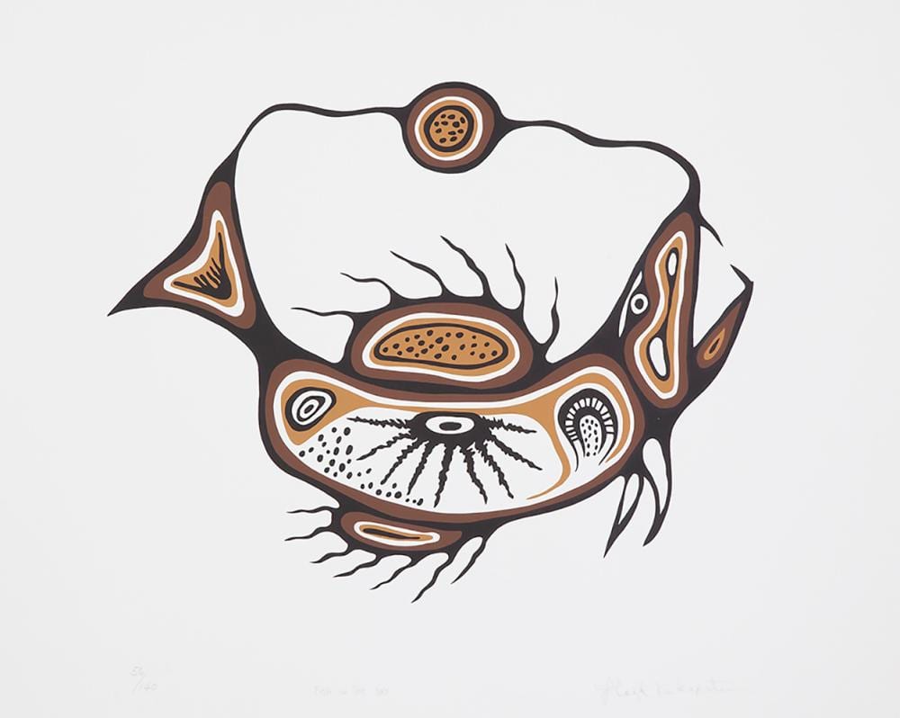 Lloyd Kakepetum comparable auction result: lloyd kakepetum fish in the sky