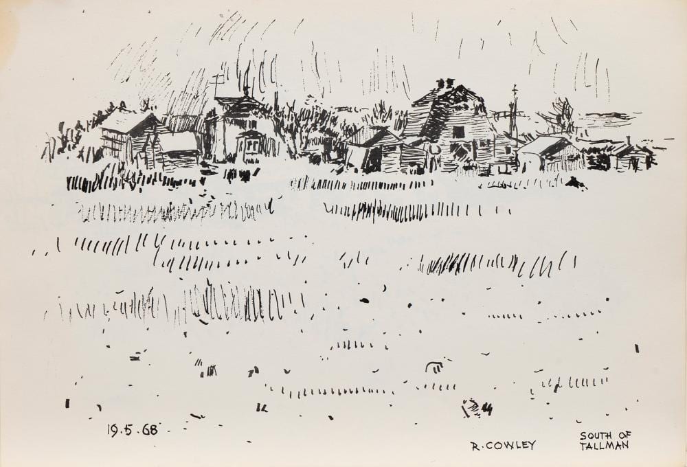 Reta Cowley comparable auction result: reta cowley pages from a summer sketchbook