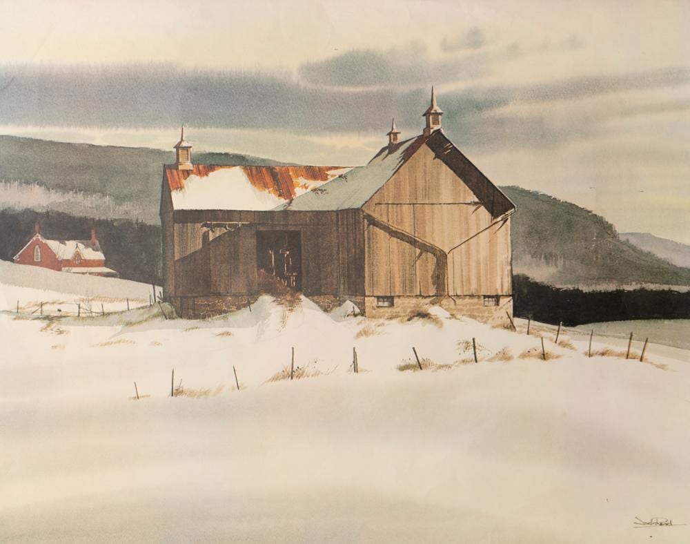Jack Reid comparable auction result: jack reid winter barn