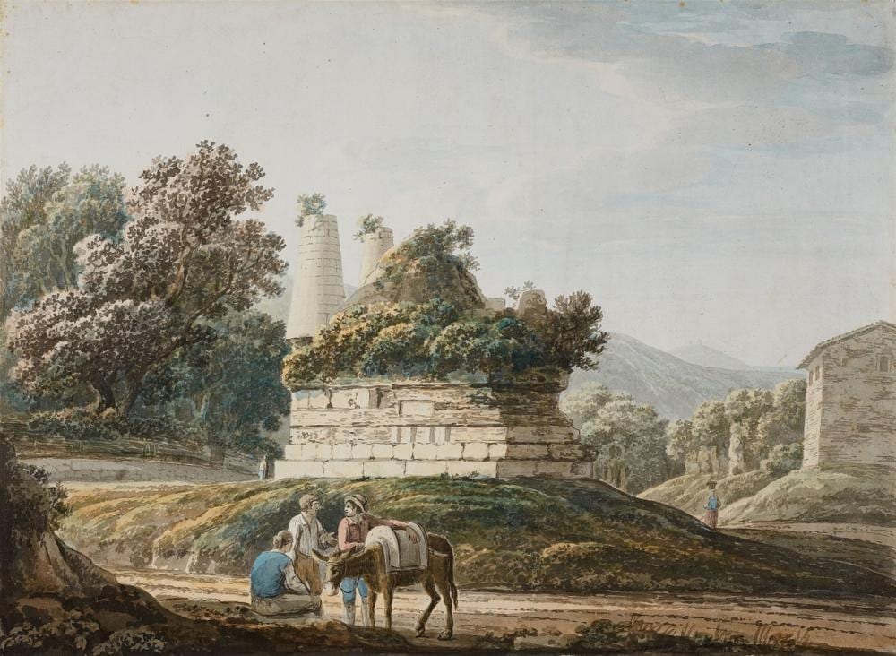 jacob more the tomb of the horatii and curiatii on the via appia near albano · Kunsthaus Lempertz KG · 2020-05-30 Jacob More comparable auction result: jacob more the tomb of the horatii and curiatii on the via appia near albano