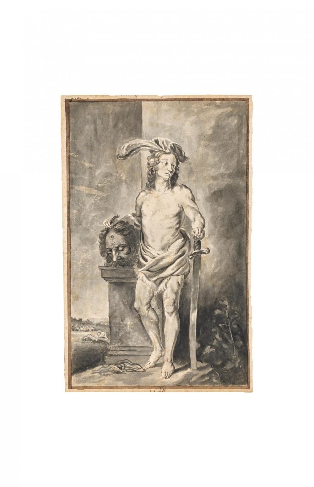 Michael Lukas Leopold Willmann comparable auction result: david with the head of goliath