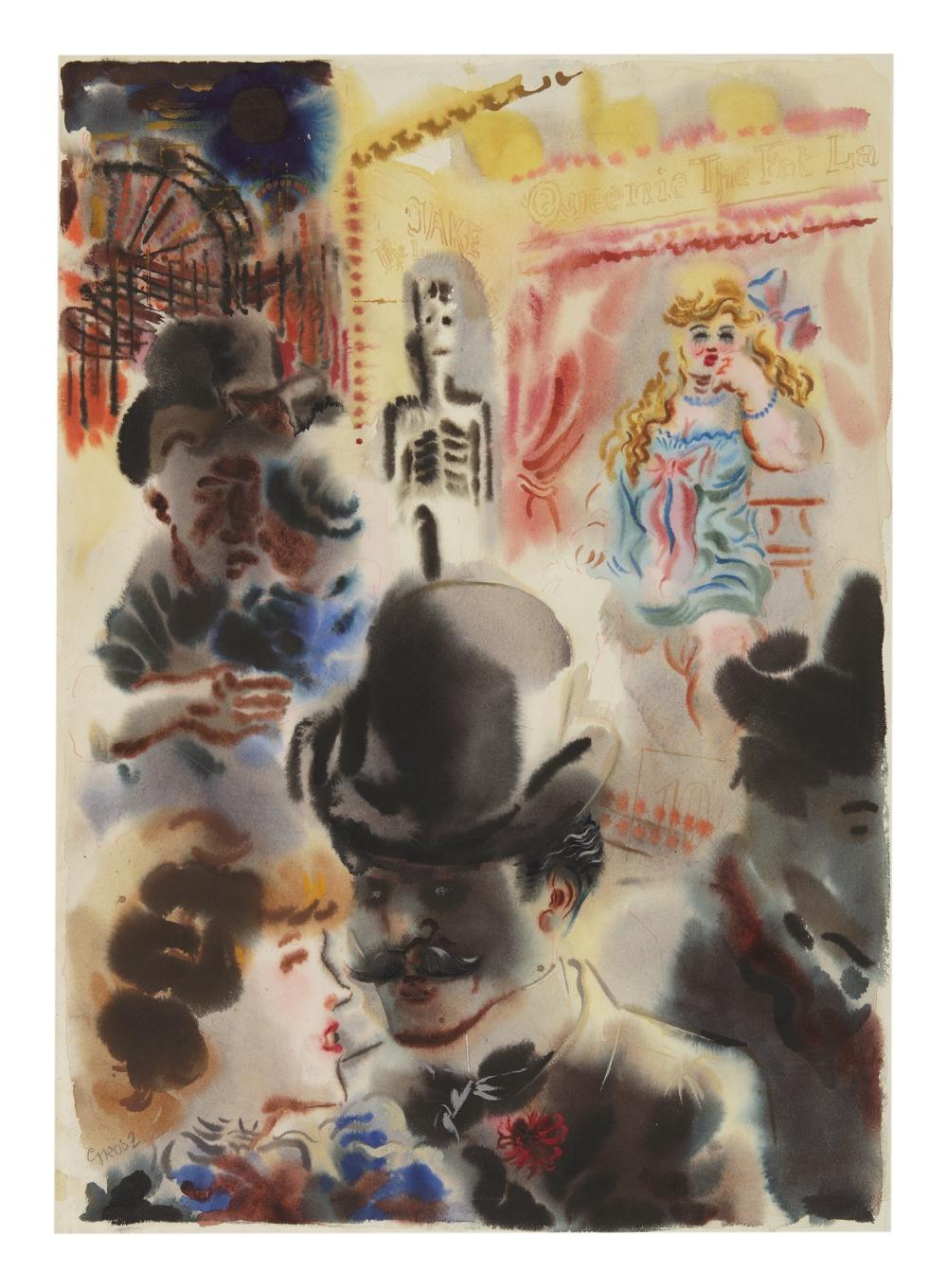 GEORGE GROSZ | BRICKDUST ROW sold by Sotheby's, lot 69 — auction record photograph