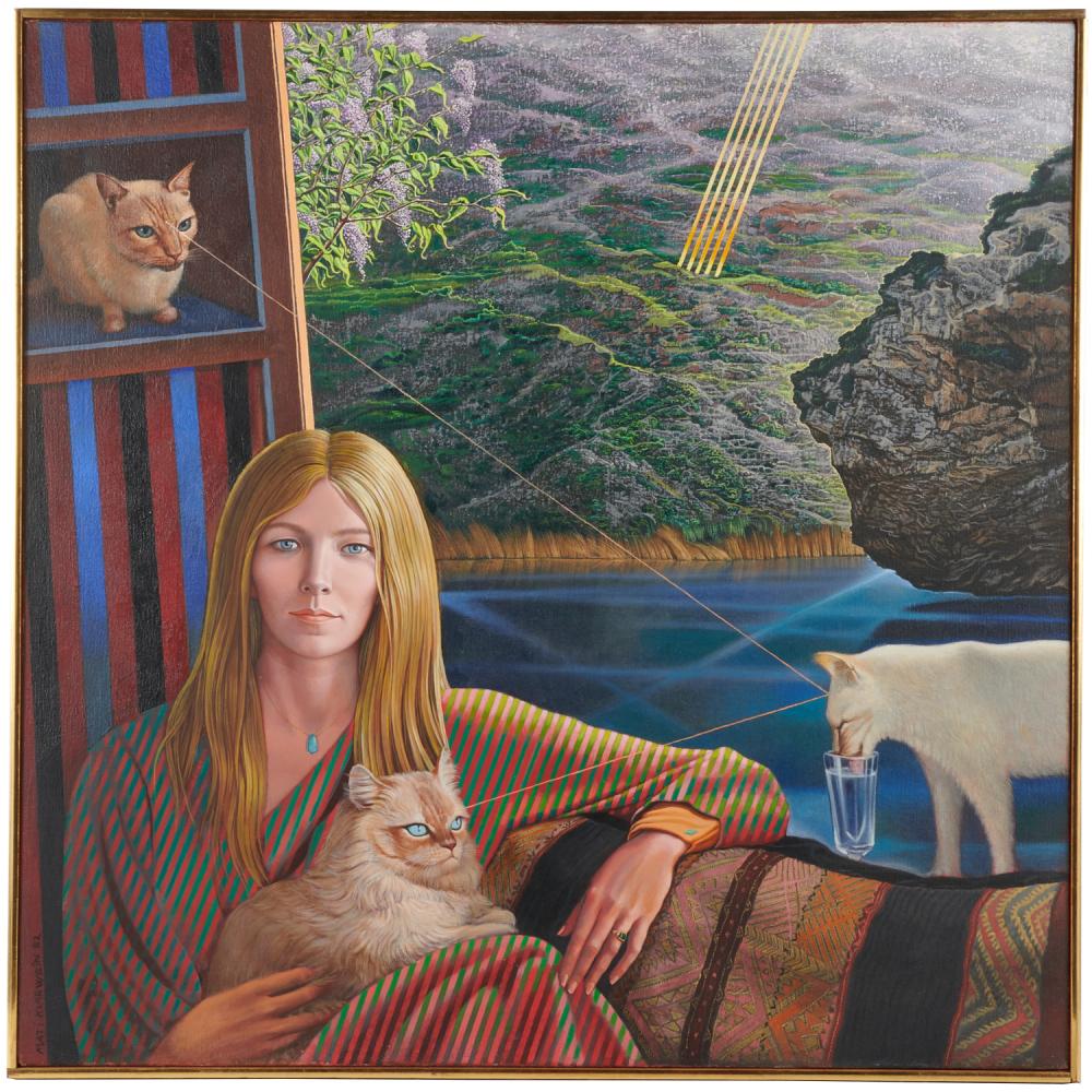 Mati Klarwein comparable auction result: mati klarwein large scale oil on canvas 1982