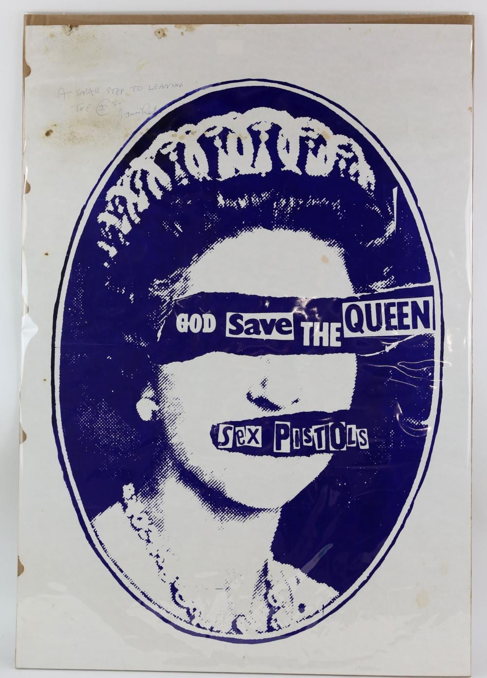 Abd al-Hadi al-Gazzar comparable auction result: sex pistols god save the queen poster signed by ja