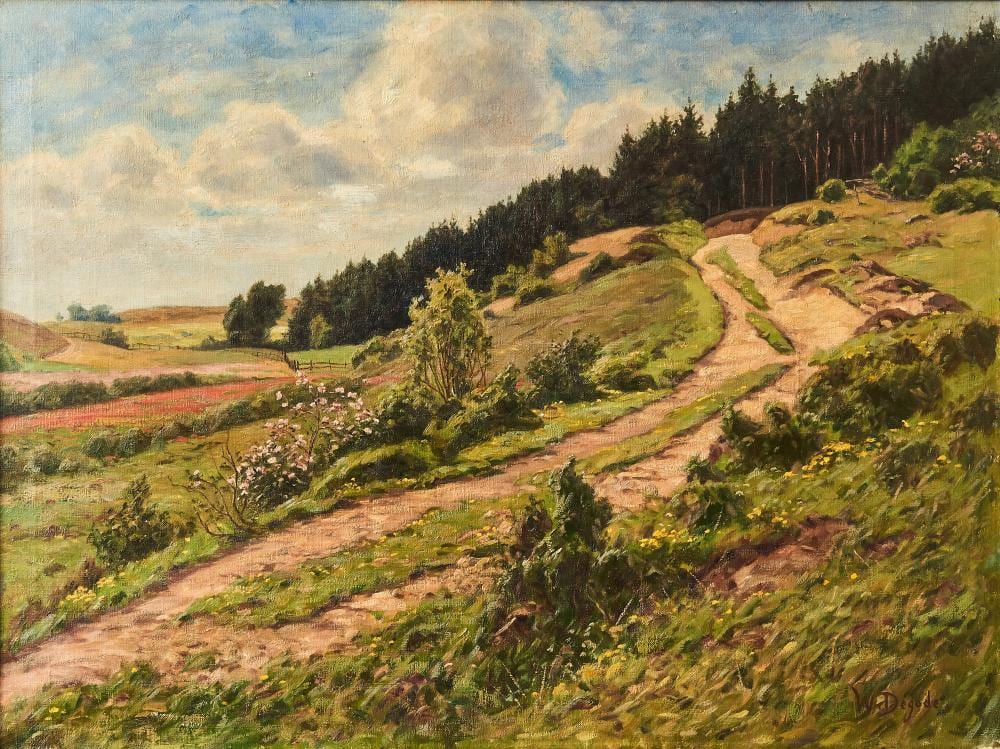 Wilhelm Degode comparable auction result: wilhelm degode 1862 1931 fr hlingslandschaft