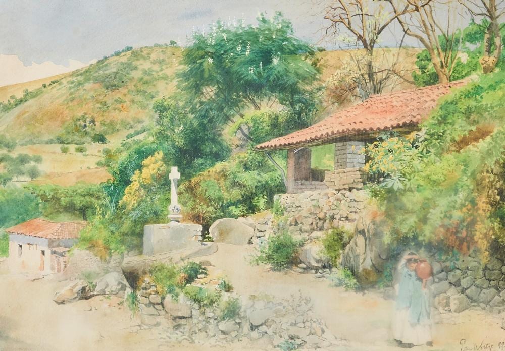 Peter Woltze comparable auction result: peter woltze 1860 1925 chapala mexico