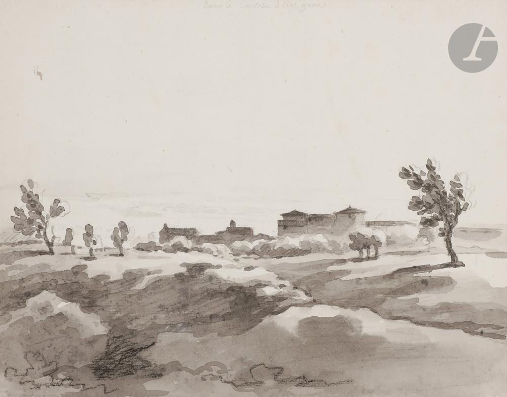 Pierre Lelu comparable auction result: pierre lelu paris 1741 1810 cour de ferme