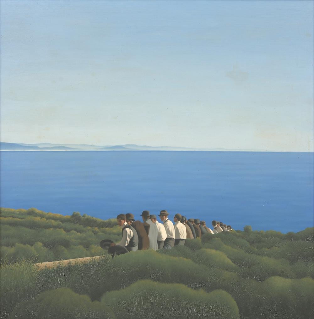 Ross Watson comparable auction result: ross watson born 1962 off set 1988 92 oil on board