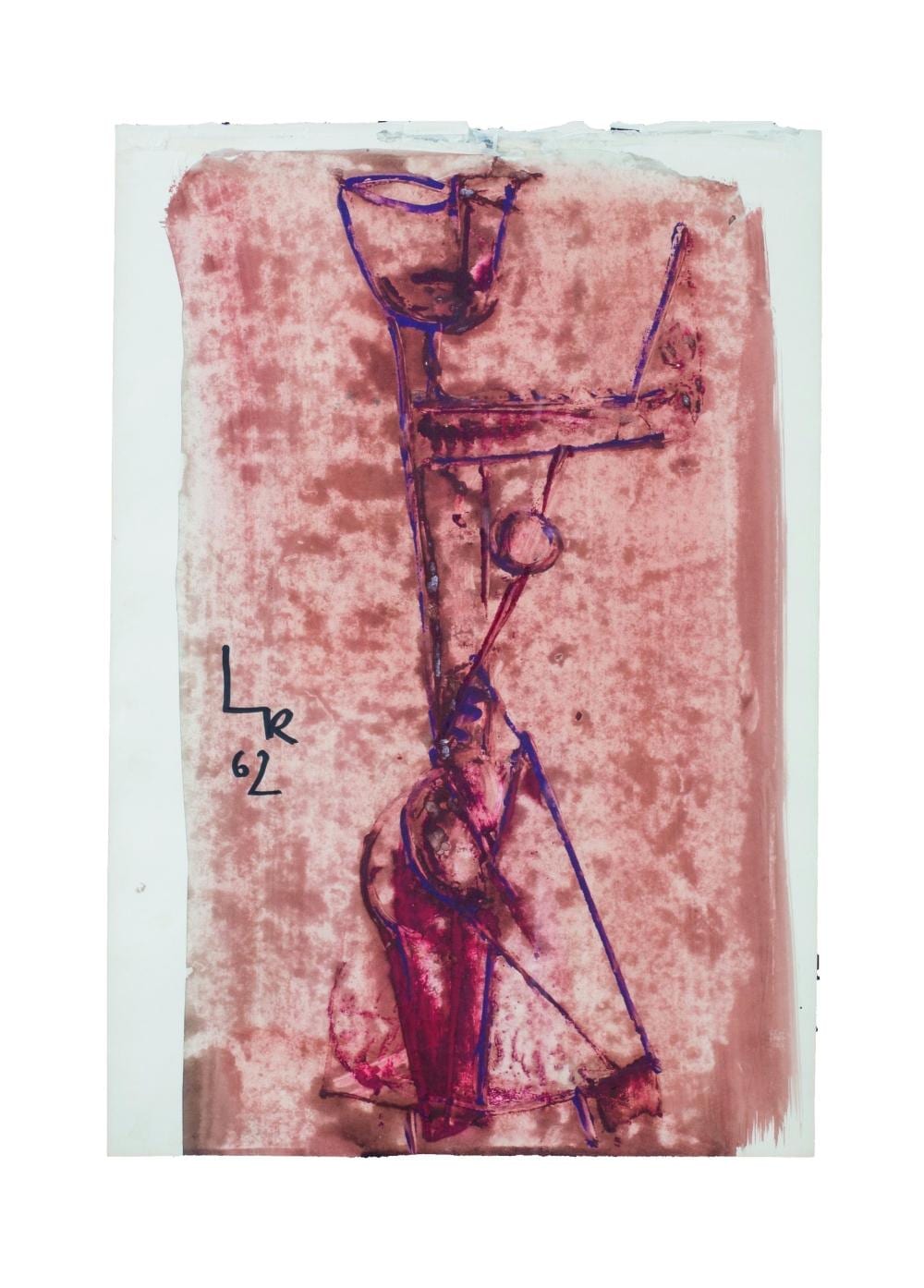 Leopoldo Richter (1896-1984) S/T, 1962 Técnica mixta sobre papel Medidas: 78.5 x 62.5 cms. (con marco) 49 x 33.5 cms. (papel) comparable sale