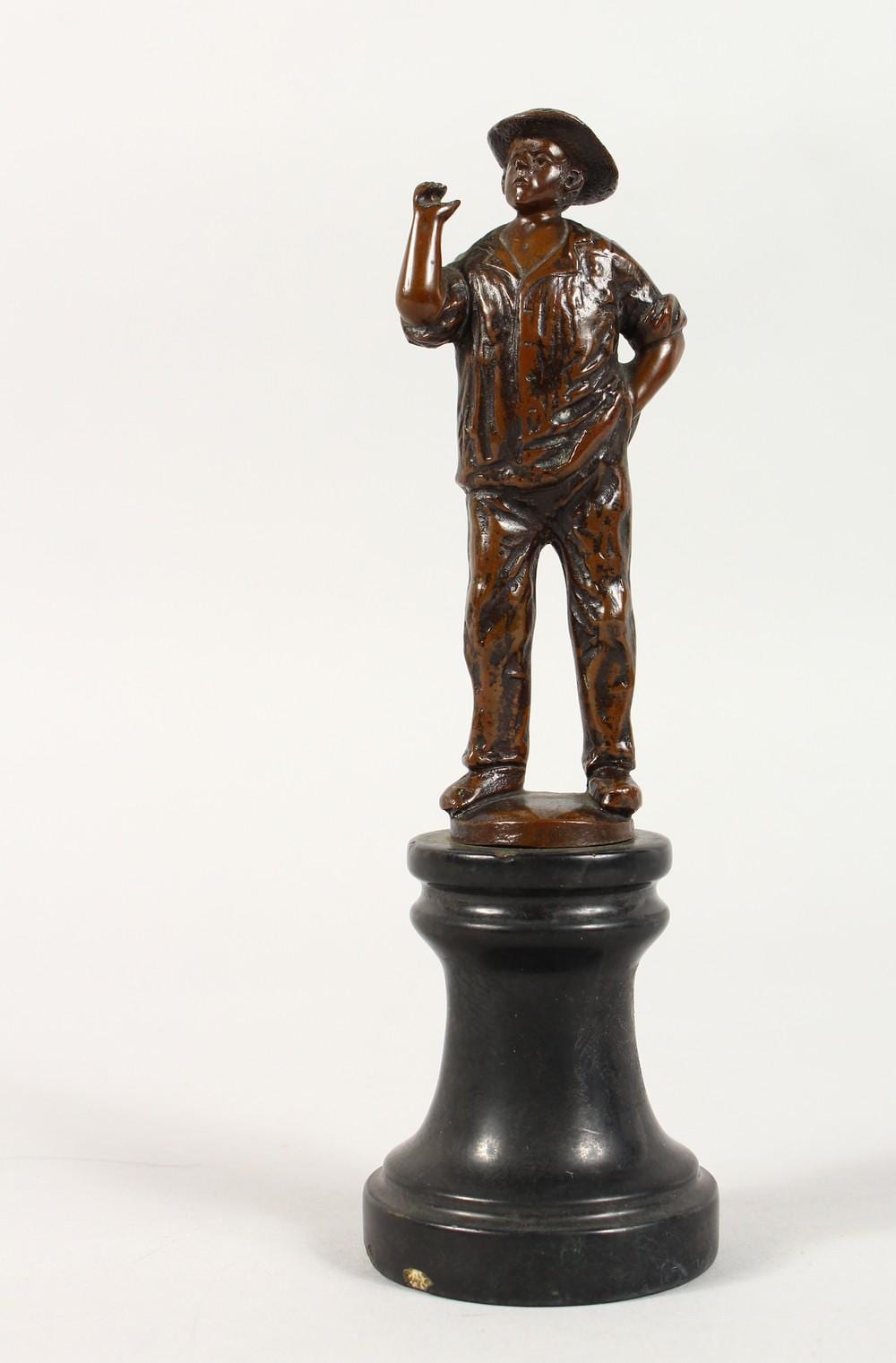 Alfred Moret comparable auction result: alfred moret 1853 1913 german a small bronze of a man signed on a plinth 7 5ins high