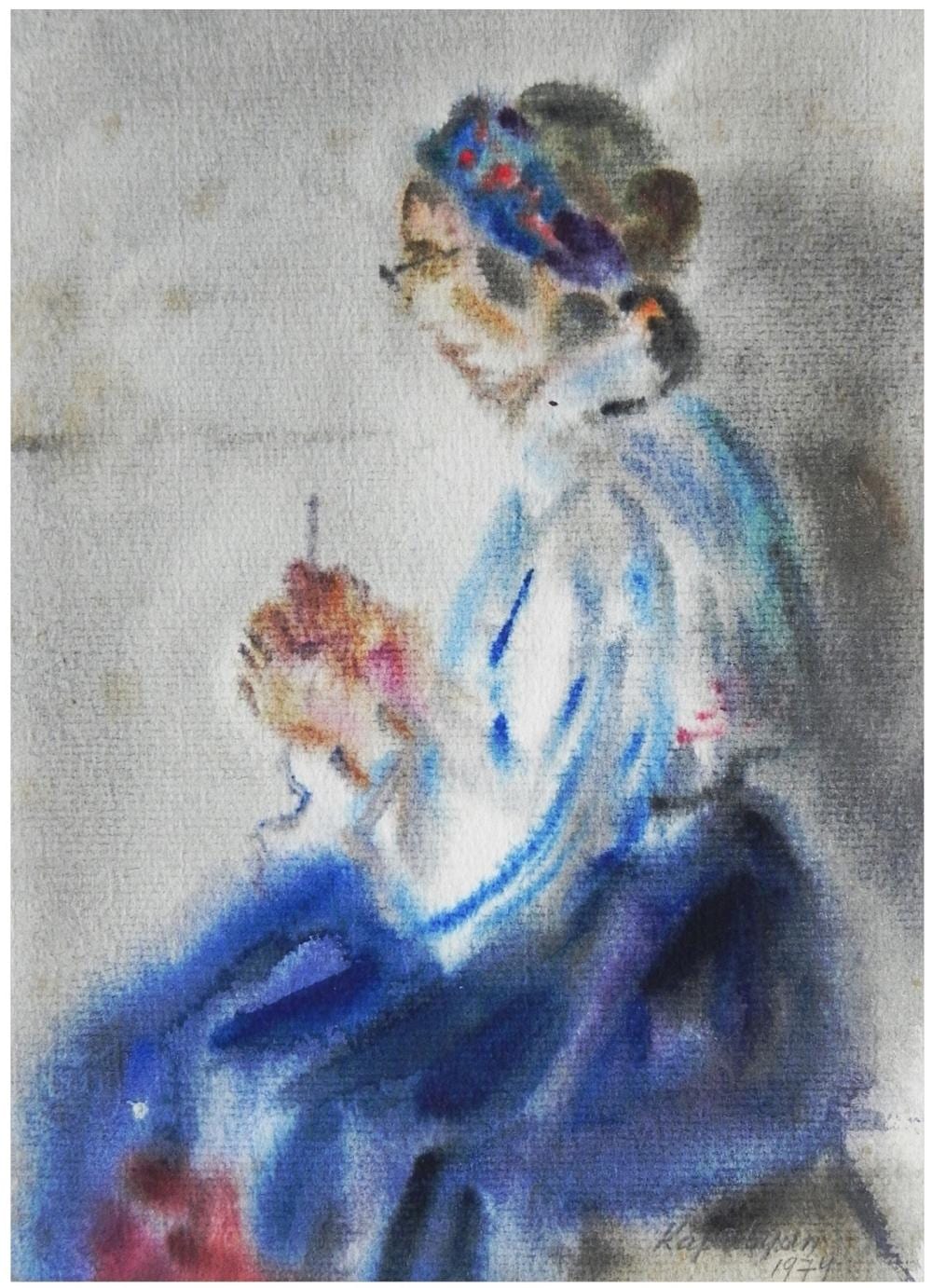 Joseph Kapelyan comparable auction result: yoseph kapelyan russian israeli born 1936