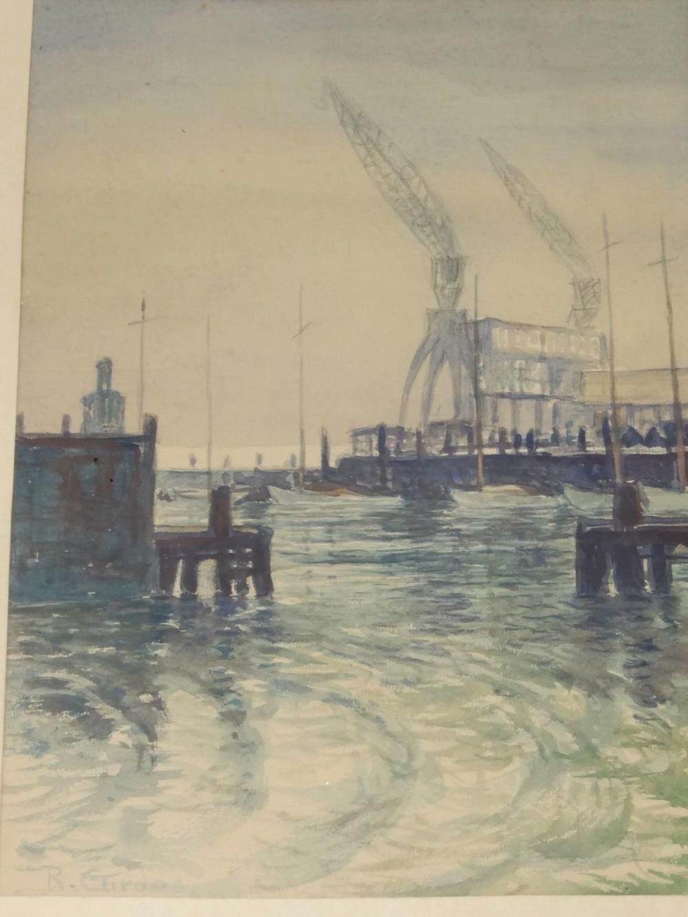 Richard Curdes comparable auction result: richard curdes 1891 1974 cuxhaven steubenh ft aquarell