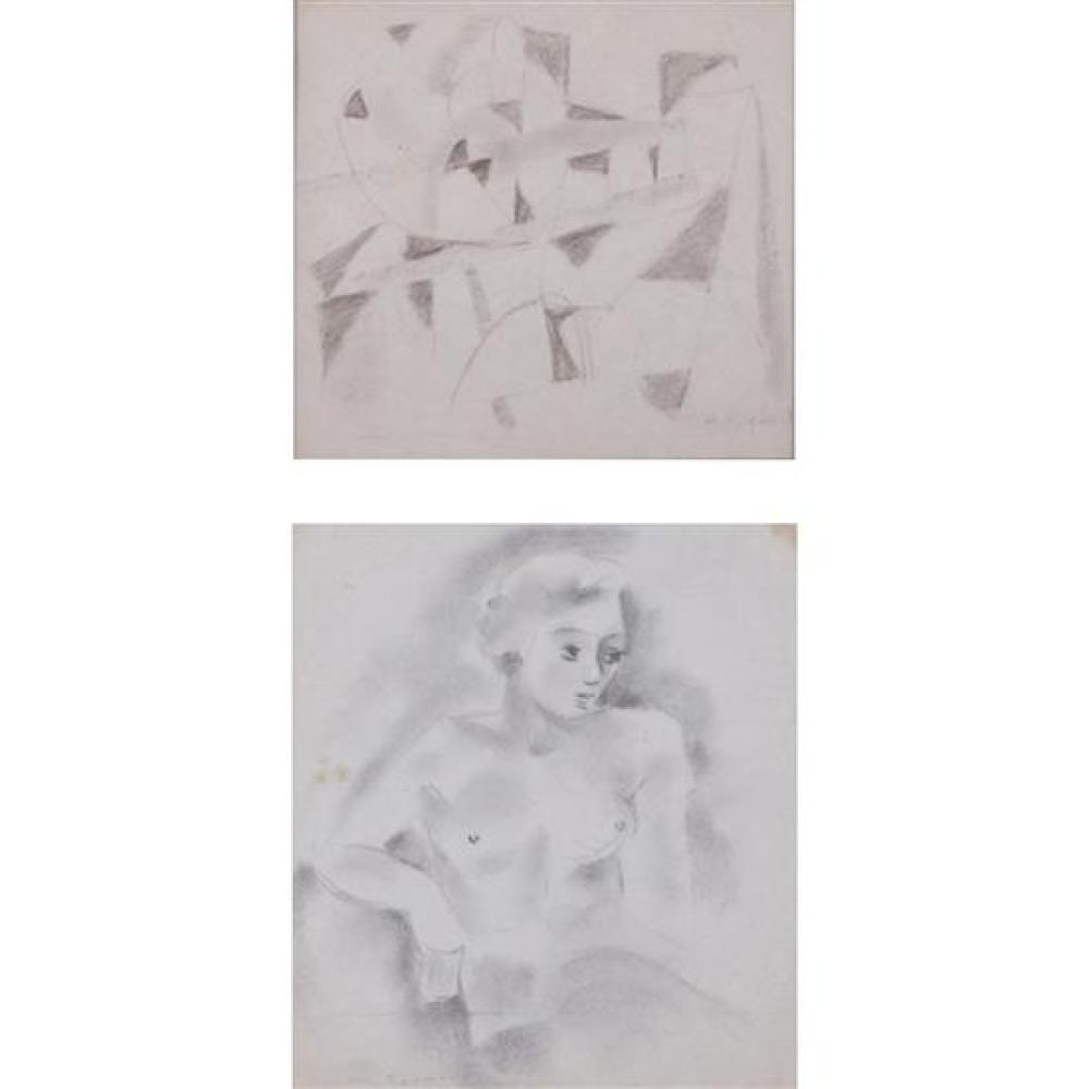Marie Raymond comparable auction result: marie raymond 1908 1988 set of two works on paper