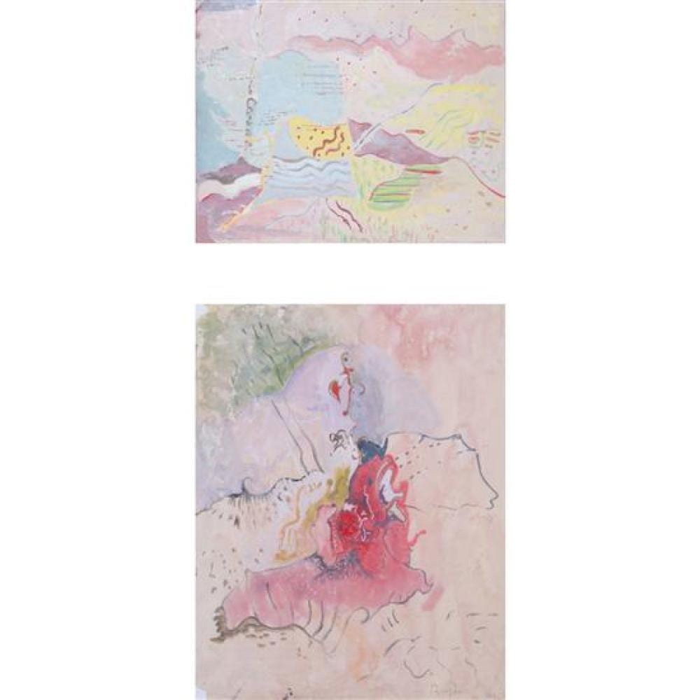 Marie Raymond comparable auction result: marie raymond 1908 1988 set of two works on paper