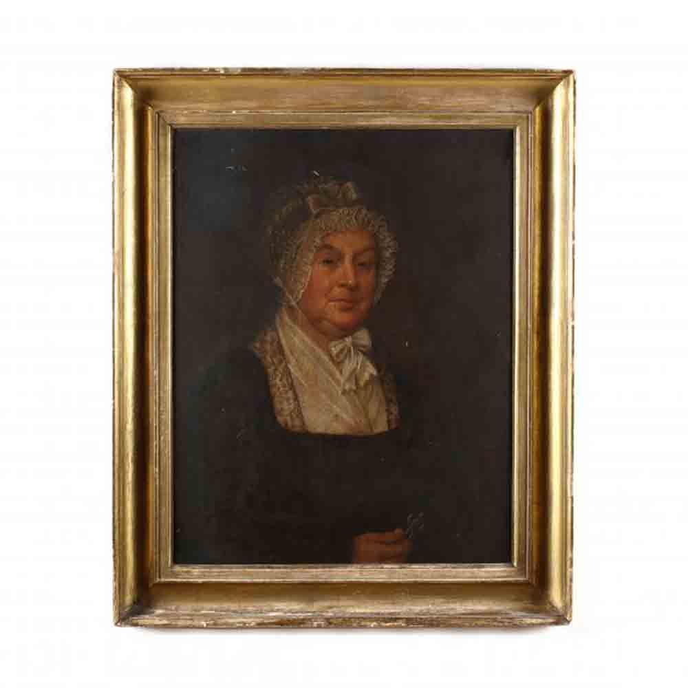Ethan Allen Greenwood comparable auction result: ethan allen greenwood ma 1779 1856 portrait of a woman