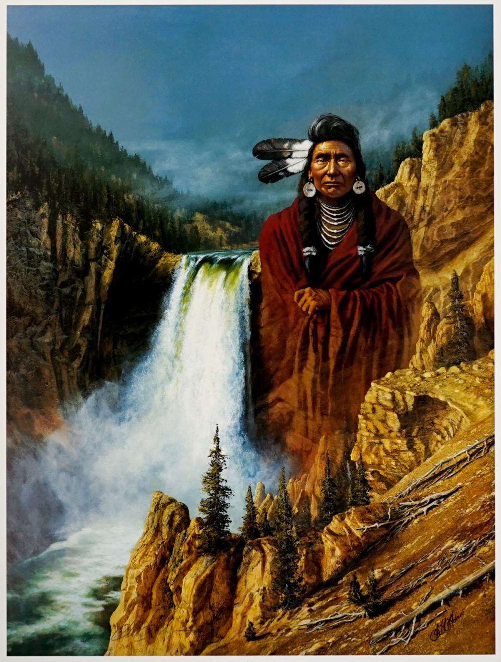 Hermon Adams comparable auction result: hermon adams signed and numbered print